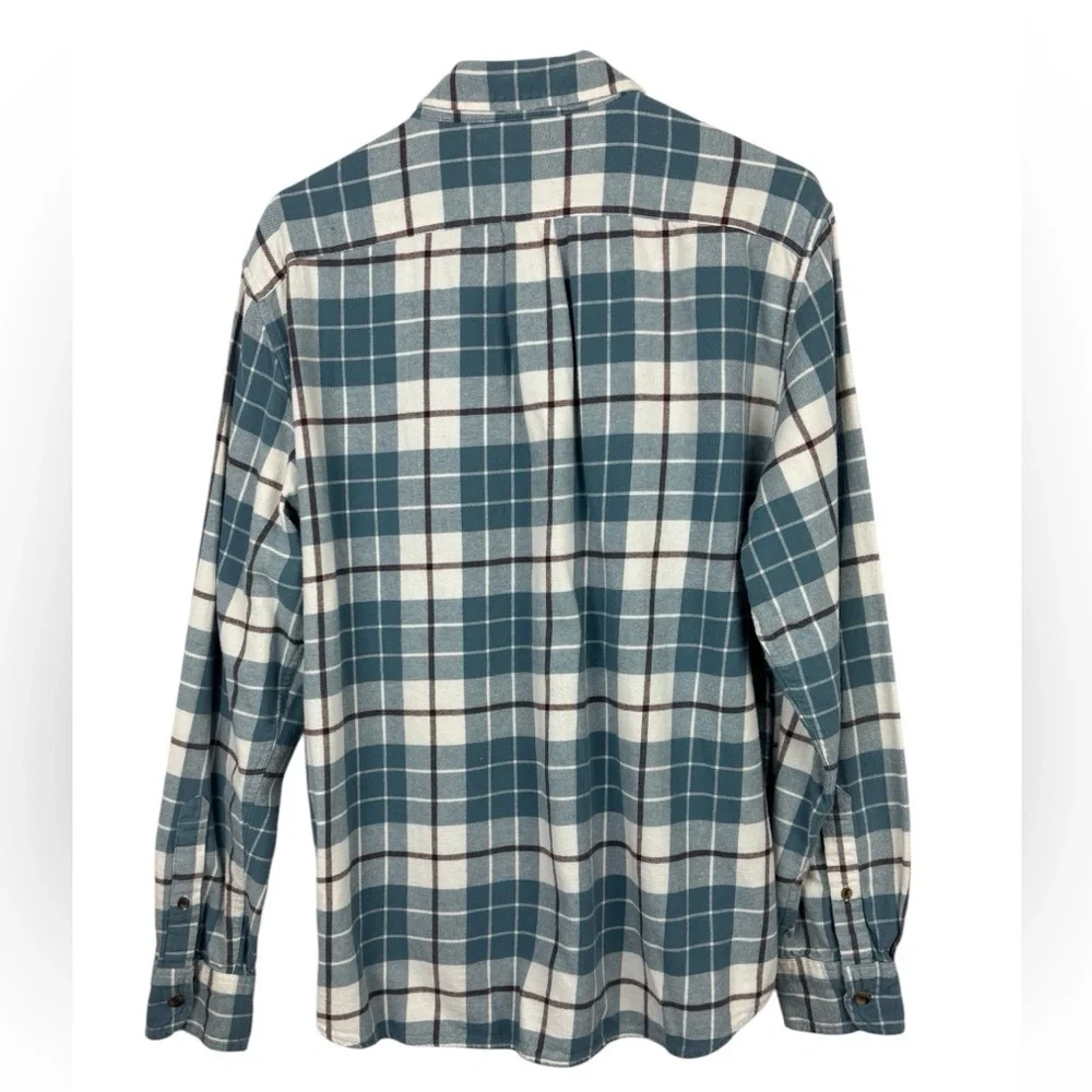 J Crew Mercantile Slim Fit Men’s Flannel Shirt Casual Fall Size Large Plaid - Picture 3 of 11